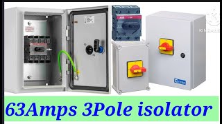 Abb isolator switch installation  63amps 3pole isolator installation  how to install a isolator [upl. by Ainat]