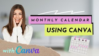 Make Your own Printable Horizontal Monthly Calendar  Canva Tutorial  Etsy Passive Income [upl. by Balcer]