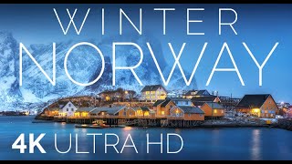 The Nature of Norway Winter with Relaxing Music  4K VideoHD [upl. by Tedman]