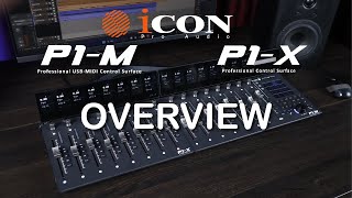 iCON Pro Audio P1 M DAW Controller amp P1 X DAW Control Expander Overview [upl. by Durning]