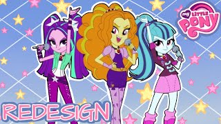 Redesigning The Dazzlings ♡ MLP Equestria girls ♡ Speedpaint  commentary [upl. by Laeno]