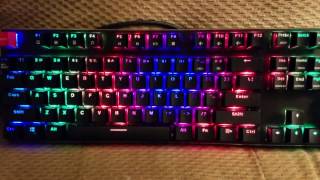 LED modes on Glorious RGB Modular Keyboard v2 GMMKBRN [upl. by Ydissac]