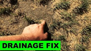 Fixing soggy lawns with sand [upl. by Tichon]