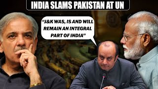 “jampK is was and will remain integral part of India” Sudhanshu Trivedi slams Pakistan at UN Session [upl. by Adehsar]