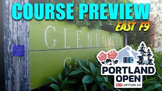 ARP  2023 Portland Open  Glendoveer East Front 9 Course RunThru  DGPT Elite [upl. by Aruam]