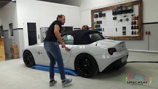 UNICARAT Auto Tuning BMW Z4 Wrapping Folieren Nardo Grau Carbon Keramik Protect Versiegelung [upl. by Chelsy]