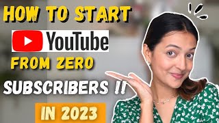 How would I start a youtube channel in 2023 with zero subscribers🤩😍❤️Yashasvi Rajpoot [upl. by Ennayram]