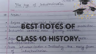 The age of industrialisation class 10 cbse History notes [upl. by Gnoix]