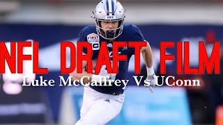 Film Room Luke McCaffrey Vs UConn All Routes [upl. by Renruojos828]