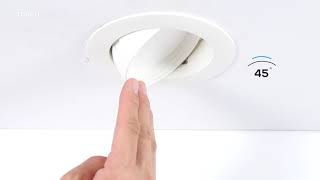 LED Gimbal Recessed Retrofit Downlight  How To Layout Recessed Lighting [upl. by Nilauqcaj952]