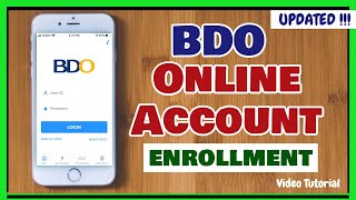 BDO Online Bank Account Enrollment How to Register to BDO Online Banking Account [upl. by Kragh]