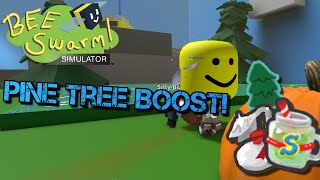 Festive Sprout And Super Smoothie Boost in Pine Tree Bee Swarm Simulator [upl. by Launame335]