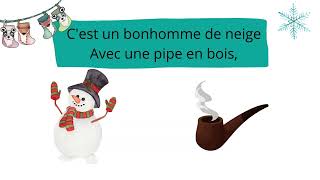 Chanson pour les enfants lhiver ☃️  Noël 🎄  Paroles et illustrations [upl. by Harol]