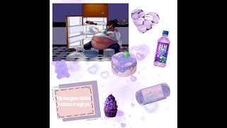 ☁️🤍🍨🍰Fattyobesegainer subliminal🍰🍨🤍☁️ Rain ver [upl. by Oreves]