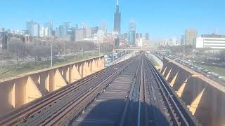 Snowflake Special going down Loomis ramp  entering Morgan middle Front cab pov [upl. by Ellary382]