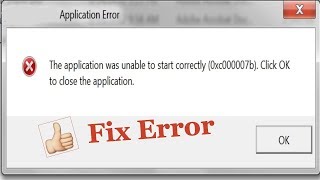 Fix The application was unable to start correctly 0xc00007b windows 10 [upl. by Asiruam928]