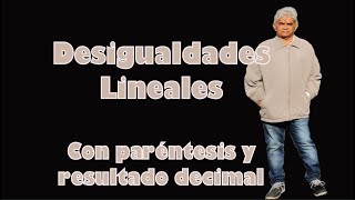 Resolver y graficar desigualdades con paréntesis y resultado decimal [upl. by Ettelrats335]