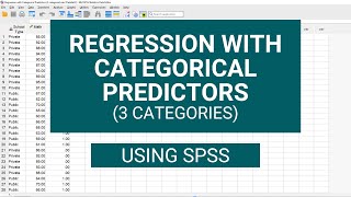 Regression with Categorical Predictors 3 Categories in SPSS [upl. by Ilsel]