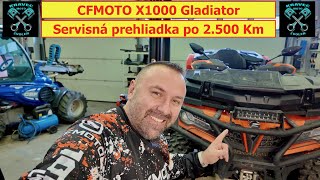 Servis CFMOTO X1000 po 2500 Km  cfmoto 4x4offroad 4x4 atv štvorkolky [upl. by Analaj]