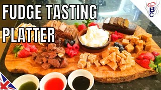 Fudge Tasting Board  Clotted Cream Fudge  Balsamic Dips and Strawberry Glaze [upl. by Lekcar]