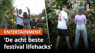 Met deze LIFEHACKS overleef jij de camping van een FESTIVAL 🤸🎉  1Limburg [upl. by Volnak386]