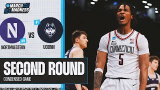 UConn vs Northwestern  Second Round NCAA tournament extended highlights [upl. by Clementi]