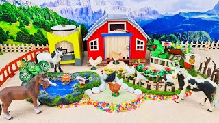 Top the most Creative Build Miniature Farm  Barn for Chicken Horse  Ducks Pond  Cattle Farm [upl. by Lleze949]