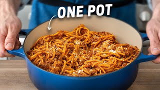 The Faster BETTER Way to make Spaghetti amp Meat Sauce 25 Mins [upl. by Frazier]