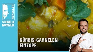 Schnelles KürbisGarnelenEintopf Rezept von Steffen Henssler [upl. by Schilit]