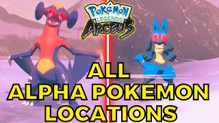 All ALPHA Pokemon Locations Guide in Pokemon Legends Arceus [upl. by Ranchod760]