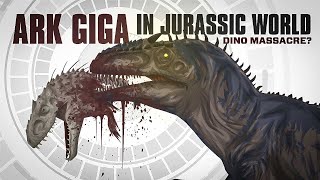 What if ARKs Giga entered Jurassic World Heres what would happen [upl. by Yntirb]