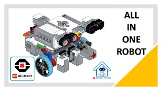 ALL SENSORS IN ONE ROBOT  Ev3 Best Courses Robot With Steps lego houseofrobots legorobotics [upl. by Warfold253]