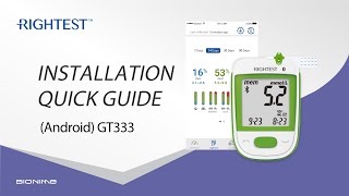 RIGHTEST CARE App AndroidGT333Installation quick guide [upl. by Publias]