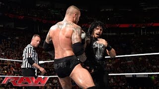 Roman Reigns vs Randy Orton Raw May 4 2015 [upl. by Atiuqat861]