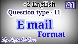 Email writing Plus two English important questions plus two English email writing 2 English [upl. by Amak]