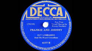 1942 version Guy Lombardo  Frankie And Johnny Kenny Gardner vocal [upl. by Nnov]