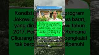 kondisi program rumah murah jokowi di cikarang terbengkalai tak berpenghuni beritaterbaru [upl. by Ver]