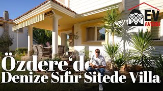 İzmir Özderede Denize Sıfır Sitede Ferah Bir Villa  İzmir Özdere Satılık Villa 199 [upl. by Ihsoyim]