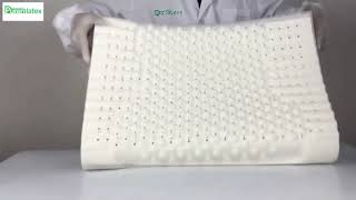 PurenLatex 60x40 Thailand Pure Natural Latex Pillow Remedial Neck Protect Vertebrae [upl. by Grati]