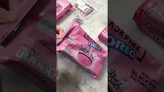 Black pink oreo biskot and black pink card [upl. by Ecargyram]