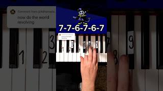 13 The World Revolving Jevils Theme Deltarune Piano Tutorial shorts [upl. by Madden483]