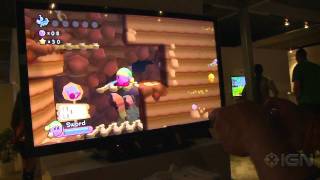 Kirby Wii  E3 2011 OffScreen Demo Part 1 [upl. by Ile]