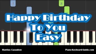 How To Play Happy Birthday To You  Easy Piano Tutorial  Notes [upl. by Anitsirhc2]