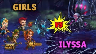 Beating ILYSSA with FEMALE Heroes Only  Hero Wars [upl. by Adnama]