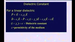 Mod02 Lec21 Dielectrics II [upl. by Etnovert]