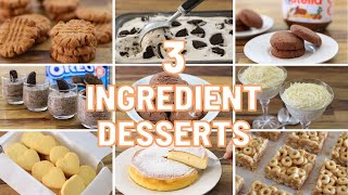 11 Easy 3Ingredient Desserts [upl. by Curhan]