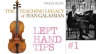 Violin with Ivan Galamian  Left Hand Tips 1  The basics of intonation [upl. by Ydnak]