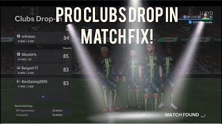 EA FC 24 PRO CLUBS DROP IN MATCH FIX [upl. by Correna]