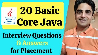 20 Basic Core Java Interview Questions amp Answers TCS Accenture Cognizant Infosys Wipro HCL [upl. by Stover266]