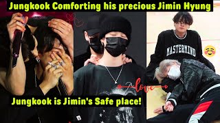 Jungkook is Jimins Safe place Jungkook Comforting his small and precious Jimin Hyung [upl. by Ciro491]